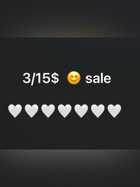 3/15$ sale check the closet to find them 🌸